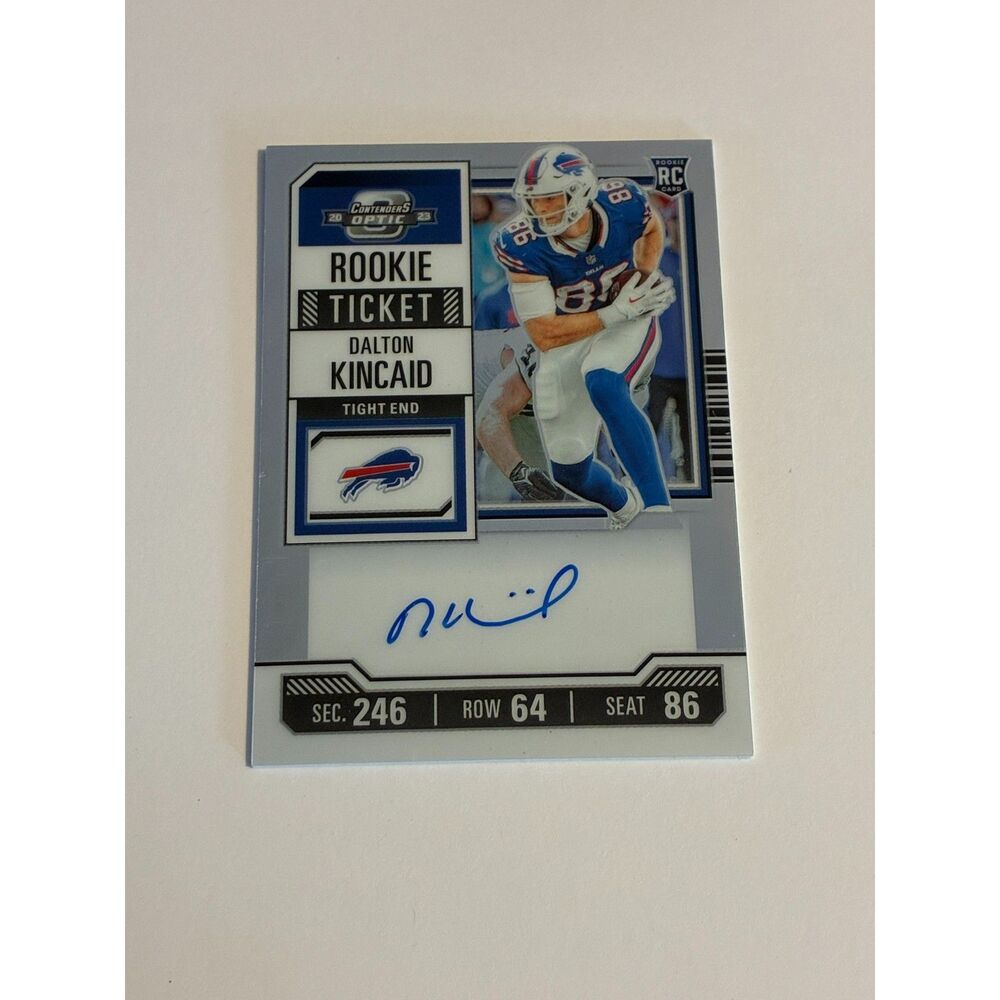 2023 Contenders Optic Dalton Kincaid Rookie Ticket RC Auto #107 Bills